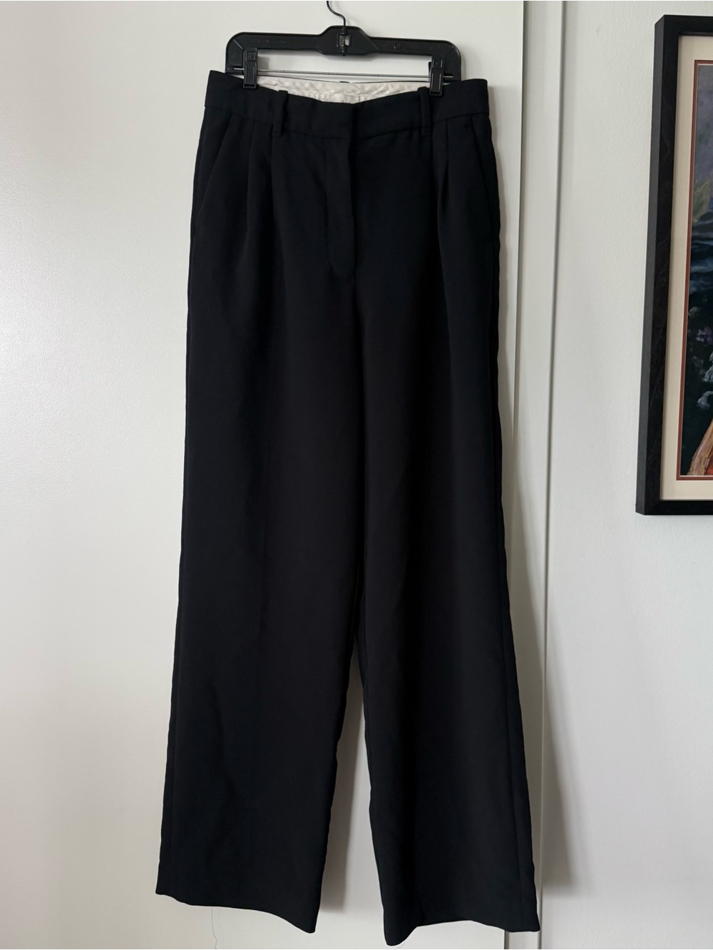 Aritzia Wilfred Black Effortless Trousers